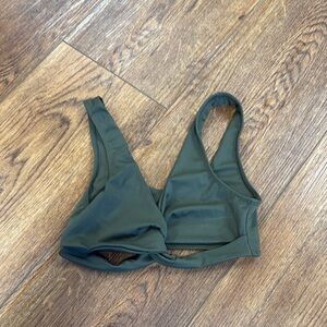SALT Olive Green Bikini Top